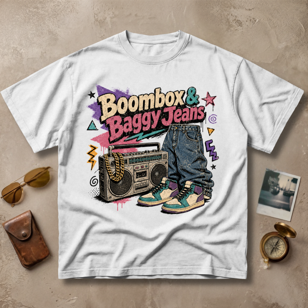 Boombox and Baggy Jeans Tee