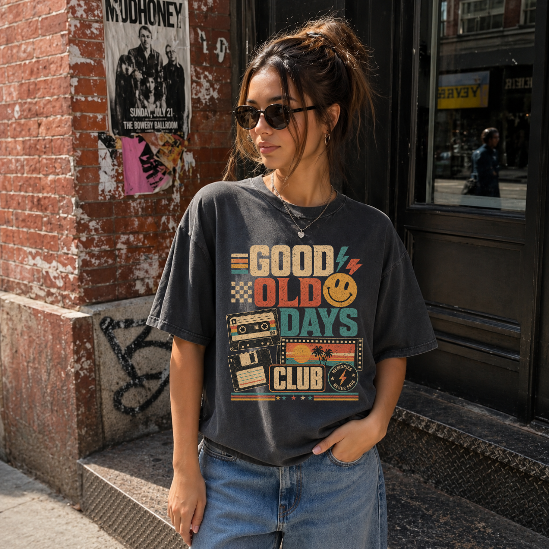 Good Old Days Club Retro Tee