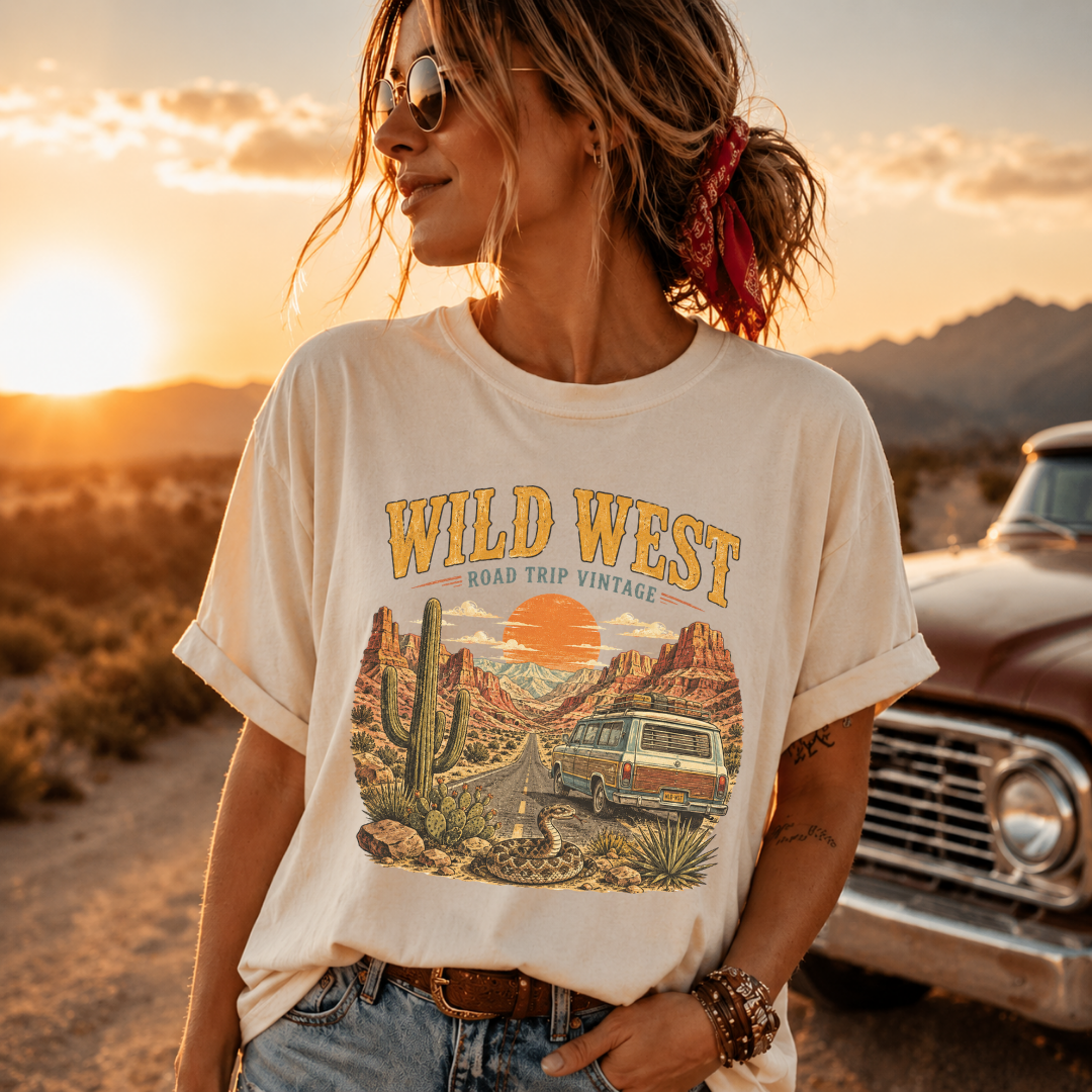 Wild West Road Trip Vintage Tee