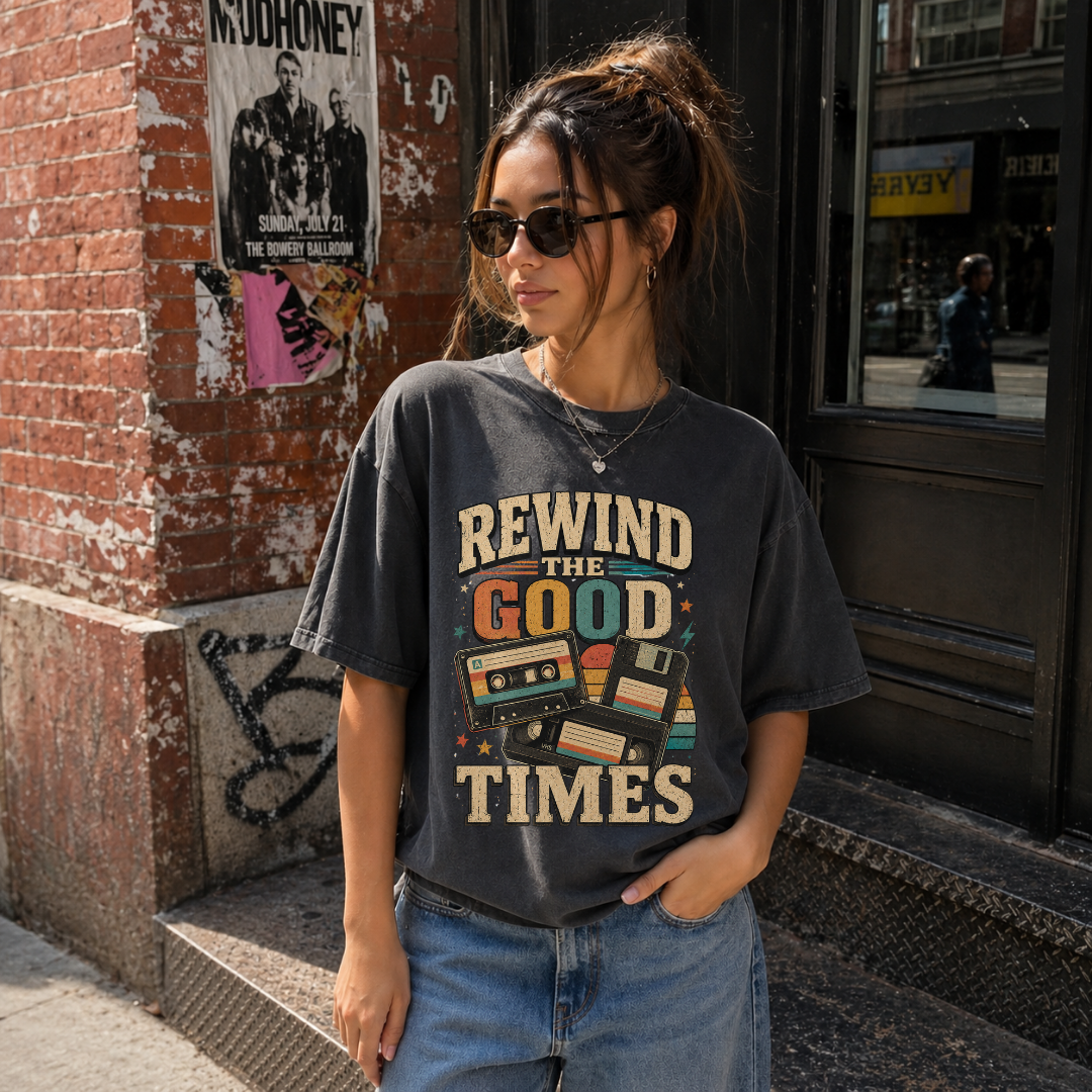 Rewind The Good Times Retro Tee