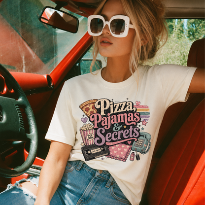 Pizza Pajamas And Secrets Tee