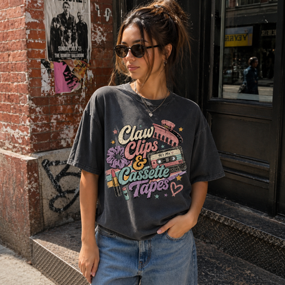 Claw Clips and Cassette Tapes Tee