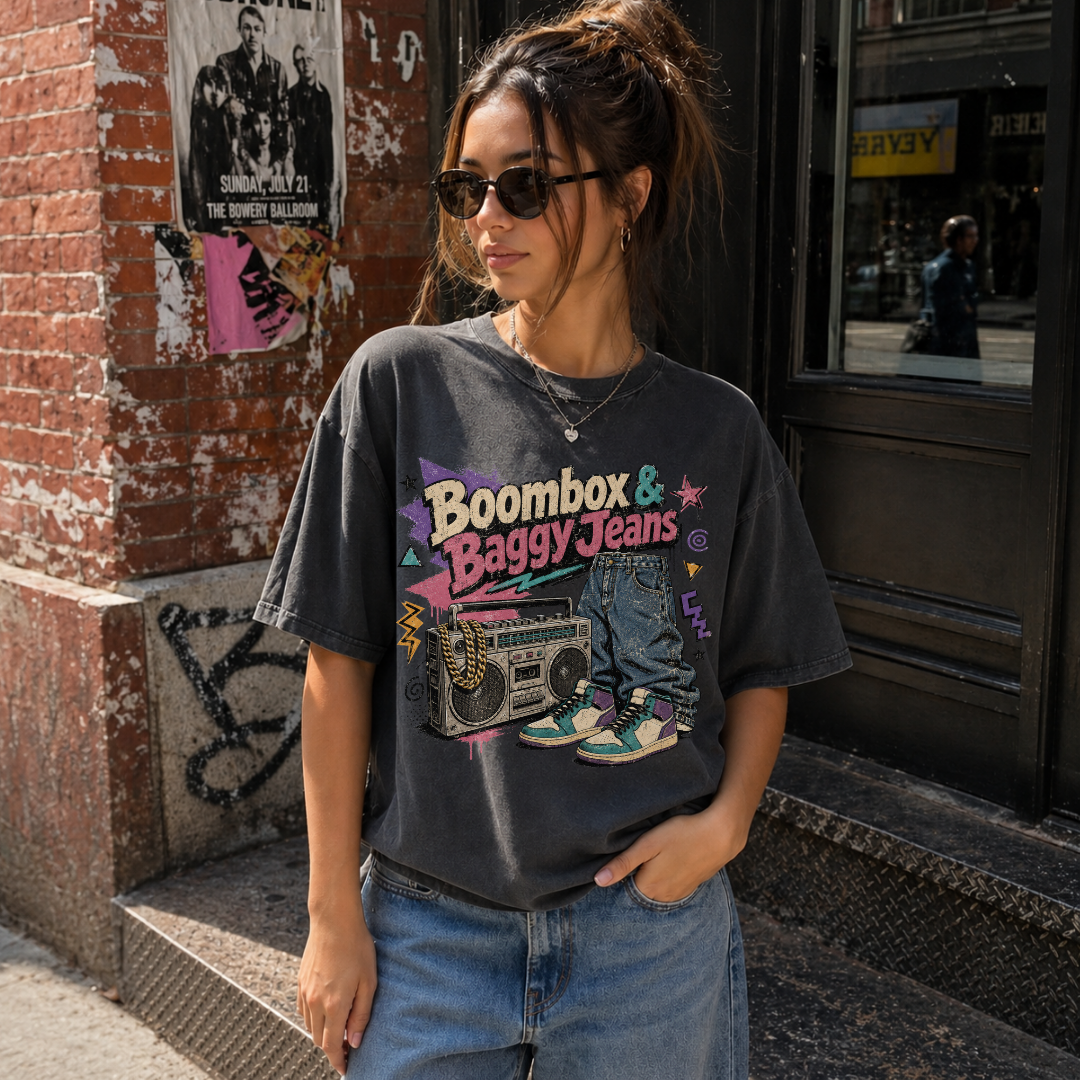 Boombox and Baggy Jeans Tee