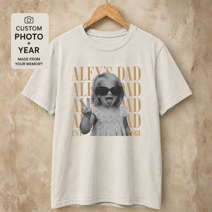 Personalized Dad Vintage Photo Tee