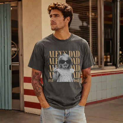 Personalized Dad Vintage Photo Tee
