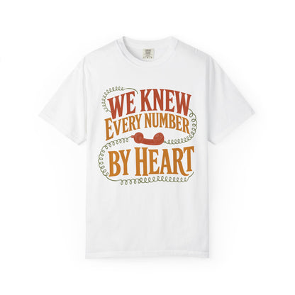 We Knew Every Number By Heart Vintage Tee