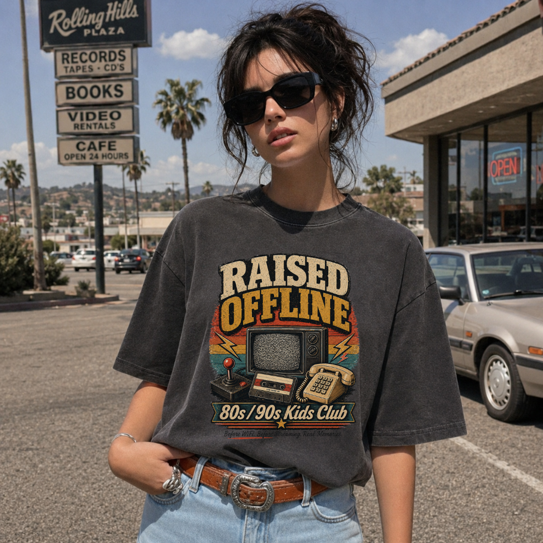 Raised Offline Vintage Retro Tee